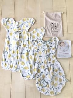レモン柄スワドル3枚セット＋収納袋のサムネイル