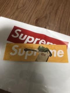 SUPREME Kermit the frog Box Logo Sticker - メルカリ