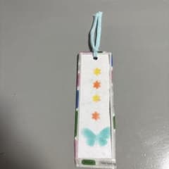 パステルアート しおり ハンドメイド 蝶のサムネイル