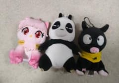 らんま 2分の1 ぬいぐるみ マスコット 3点セットのサムネイル