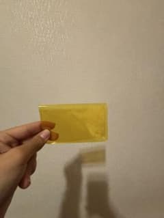名刺サイズ 黄色 プラスチックカードのサムネイル