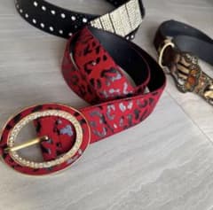 00s 平成ギャル y2k ベルト ヒョウ柄 鬼ギャル キラキラ パンク - メルカリ