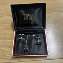 ROYAL シルバー オーバル型 カフリンクスのサムネイル