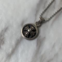 silver925 クロスボール ネックレス ボールチェーン 刻印 十字架 | Mercari