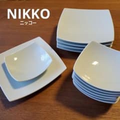 NIKKO ニッコー 角深皿 セット 江戸小紋 渦巻 NIKKO ニッコー 角深皿 セット 江戸小紋 渦巻 - メルカリ