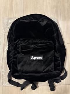 Supreme 25FW Velvet Backpack Black ベロア - メルカリ
