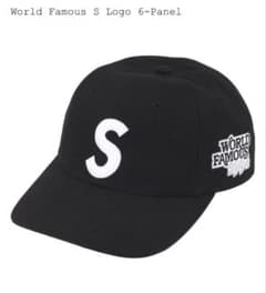 Supreme World Famous S Logo 6-Panel 黒 - メルカリ