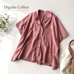 ♦︎新品♦︎Dignite Collier♦︎コットンシアーワイドシャツ 
