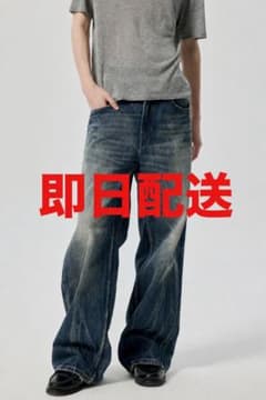 SIMPLE PROJECT LIGHTNING WASH JEANS Lサイズ - メルカリ