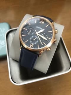 新品未使用 FOSSIL 腕時計 ネイビーのサムネイル