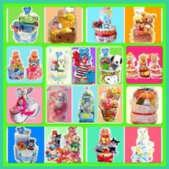 オーダーオムツケーキ♡細かな希望OK＆オムツサイズ選べる♡～ご予算に応じて制作～のサムネイル