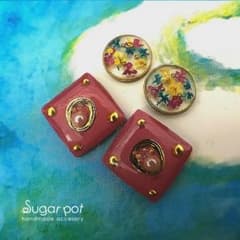 【特別価格】ピアス2点セット*sugar potのサムネイル