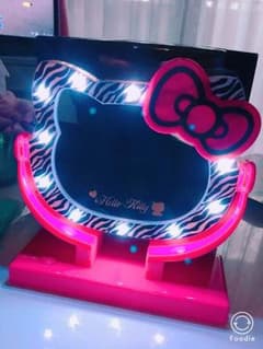☆九条麗華様専用☆キティちゃんのスタンドミラー♡ライトありのサムネイル