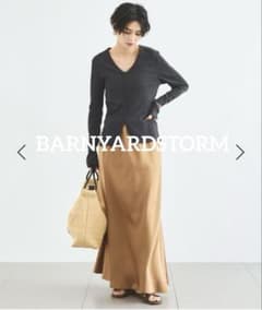 【BARNYARDSTORM】Ｖ開きカットカーデ/マシンウォッシャブル【美品】のサムネイル