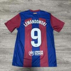 正規品 FC バルセロナ 23/24 ユニフォーム LEWANDOWSKI 9番 - メルカリ