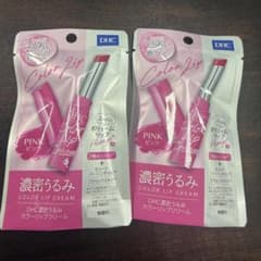 DHC 濃密うるみ カラーリップクリーム ピンク 2本セット - メルカリ