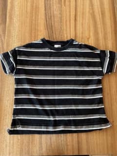 LOWRYS FARM ボーダー Tシャツ ブラックのサムネイル