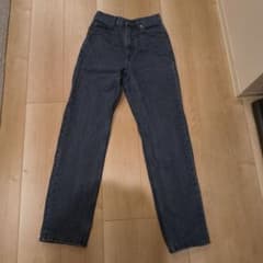 レディース ストレートデニムパンツ ダークブルーのサムネイル