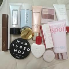 [13 points] makeup base, foundation, eyeshadow, lip