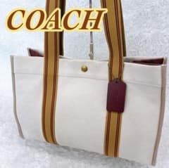 COACH コーチ トートバッグ キャンバス スピントート42 シグネチャー 