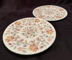◇MINTON◇ミントン ハドンホール 花柄プレート 皿 2枚セット20cm
