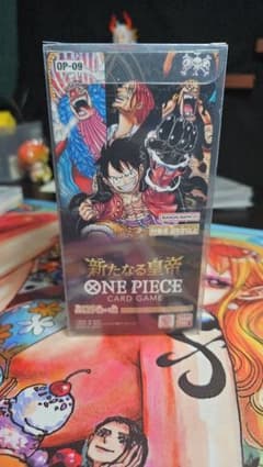 ワンピースカードゲーム OP-09 新たなる皇帝　未開封BOX テープ付きのサムネイル