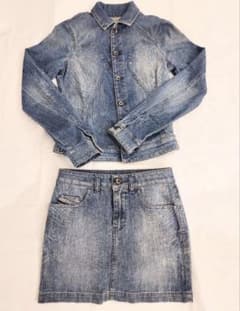 DIESEL Black Gold デニムジャケット＆スカートセットのサムネイル