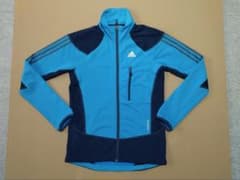 adidas フリース ジャケット 青/紺のサムネイル