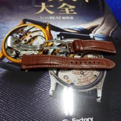 ブライトリングクロコ　純正バックルセット 22-18mm　新品同様のサムネイル