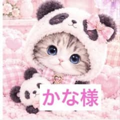 かな様　はぎれ パネル生地 猫柄のサムネイル