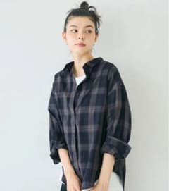 coca チェックビッグシャツ　Sサイズのサムネイル