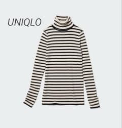 マ*マ様 1385 UNIQLO ユニクロ メリノリブタートルネックセーター