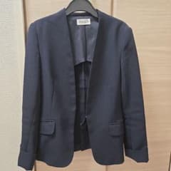 PLST ノーカラージャケット ブラック XSのサムネイル