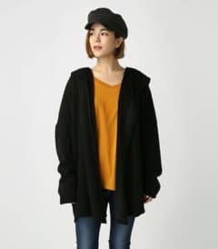 裏毛裏ボアショールトッパーのサムネイル