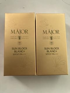【送料無料】マジョール　サンブロックブランSPF37 PA+++ ２つセット 送料無料】マジョール サンブロック二つセット - メルカリ