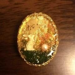 【苺様専用】帯留め うさぎ ハンドメイドのサムネイル