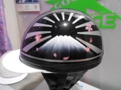 カスタムコルク半　三つボタンコルク　黒　富士　ラメ日章　送料込みのサムネイル