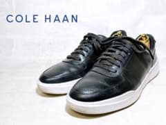 美品】COLE HAAN 上質 レザースニーカー 本革 黒 US9.5M - メルカリ
