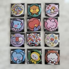 BT21キャラクター缶バッジ12個セットのサムネイル