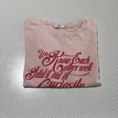 ロゴプリント 半袖Tシャツ ピンクのサムネイル