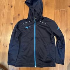 Mizuno フード付きジャケット 140サイズ ネイビーのサムネイル
