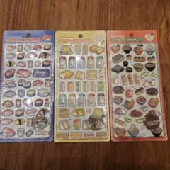 BONBON DROP シール 3種セット 寿司 麺類 サンドイッチのサムネイル