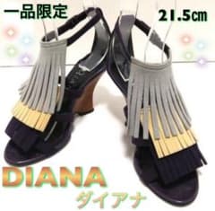 みみ様専用 ダイアナ サンダル 21.5㎝ パープル×ライトグレー×ベージュのサムネイル