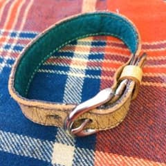 【ハンドメイド】レザーブレスレットのサムネイル