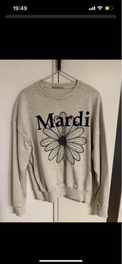 Mardi Mercredi フラワープリント トレーナー グレーのサムネイル