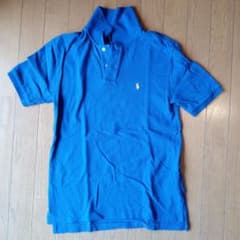 Polo Ralph Lauren 青 ポロシャツ Mサイズのサムネイル