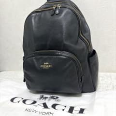 希少 人気】COACH リュック ブラック レザー 2層 5669 - メルカリ