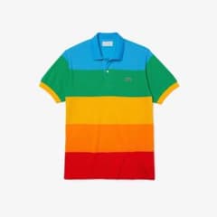POLAROID カラーストライプクラシックフィットポロシャツのサムネイル