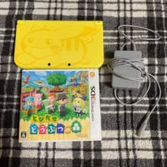 Newニンテンドー3DS LL ピカチュウ【イエロー】とびだせどうぶつの森のサムネイル