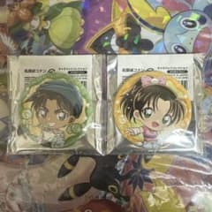 名探偵コナン　ロリポップ　缶バッジ２個セット　服部平次　遠山和葉